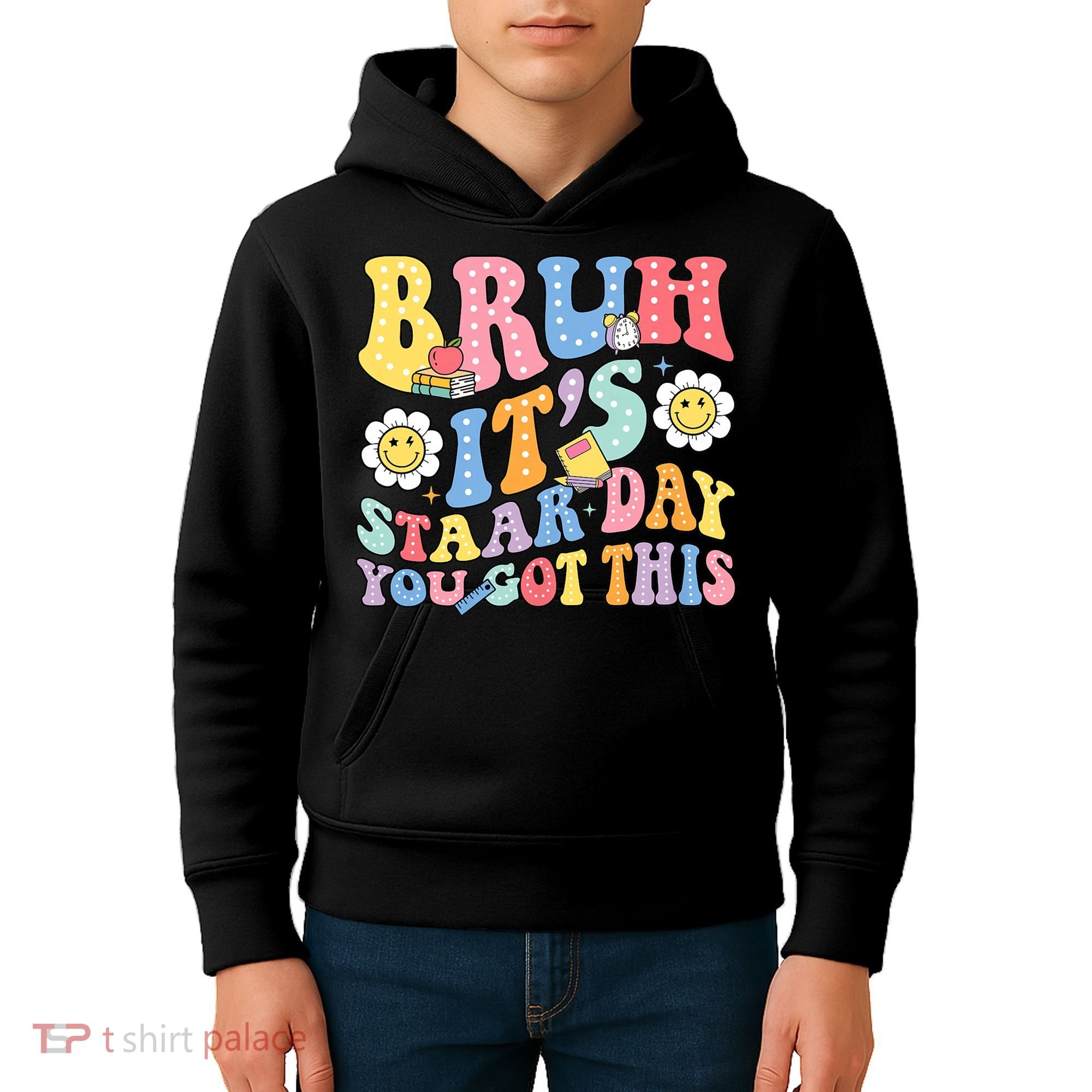 Brush It's Staar Day You Got This Kids Hoodie