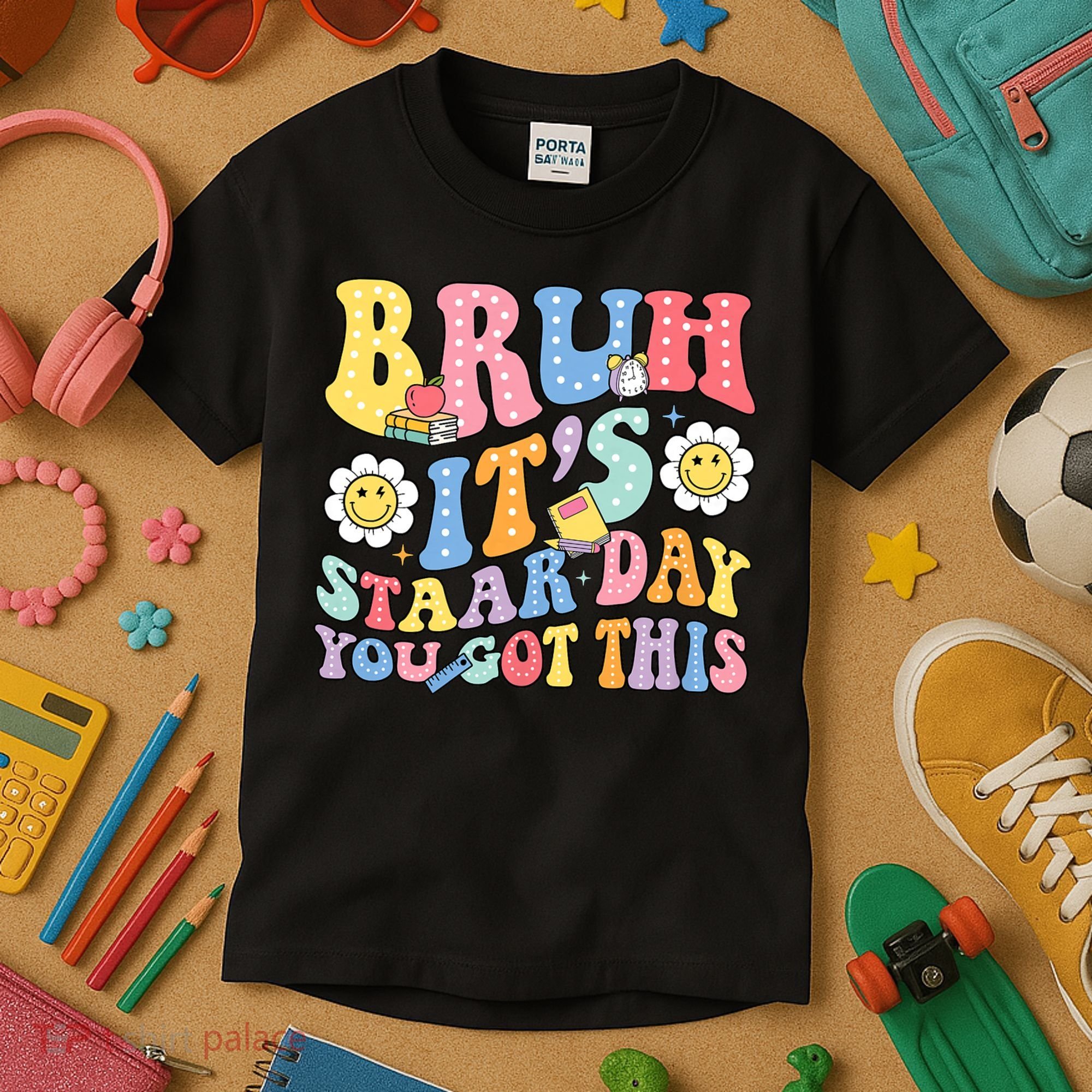 Brush It's Staar Day You Got This Kids T-Shirt