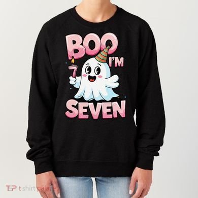 Boo IM Seven Ghost Theme For October Women's Sweatshirt