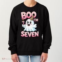 Boo IM Seven Ghost Theme For October Women's Sweatshirt thumb 0
