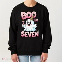 Boo IM Seven Ghost Theme For October Women's Sweatshirt thumb 0