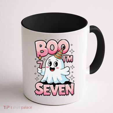 Boo IM Seven Ghost Theme For October Coffee Mug back