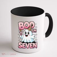 Boo IM Seven Ghost Theme For October Coffee Mug thumb 1
