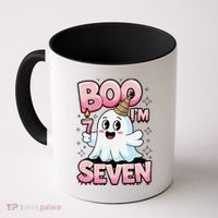 Boo IM Seven Ghost Theme For October Coffee Mug thumb 0