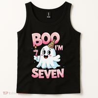 Boo IM Seven Ghost Theme For October Tank Top thumb 2