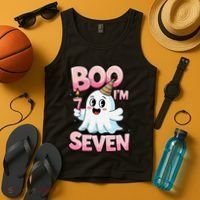 Boo IM Seven Ghost Theme For October Tank Top thumb 4