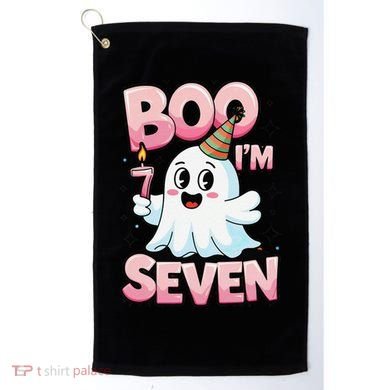 Boo IM Seven Ghost Theme For October Golf Towel