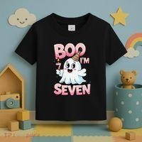 Boo IM Seven Ghost Theme For October Toddler T-Shirt thumb 3