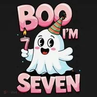 Boo IM Seven Ghost Theme For October Women's Long Sleeve Shirt thumb 2