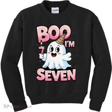 Boo IM Seven Ghost Theme For October Kids Sweatshirt