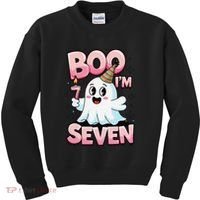 Boo IM Seven Ghost Theme For October Kids Sweatshirt thumb 0