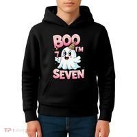 Boo IM Seven Ghost Theme For October Kids Hoodie thumb 4