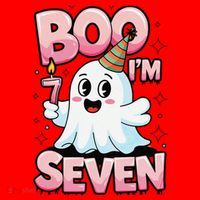 Boo IM Seven Ghost Theme For October Santa Hat thumb 1