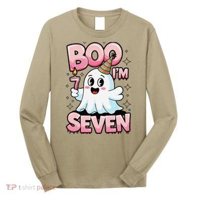 Boo IM Seven Ghost Theme For October Long Sleeve Shirt