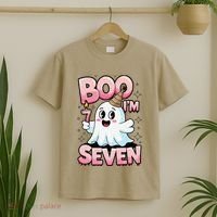 Boo IM Seven Ghost Theme For October T-Shirt thumb 2