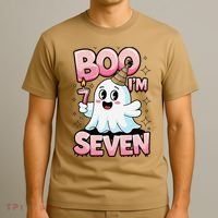 Boo IM Seven Ghost Theme For October T-Shirt thumb 3