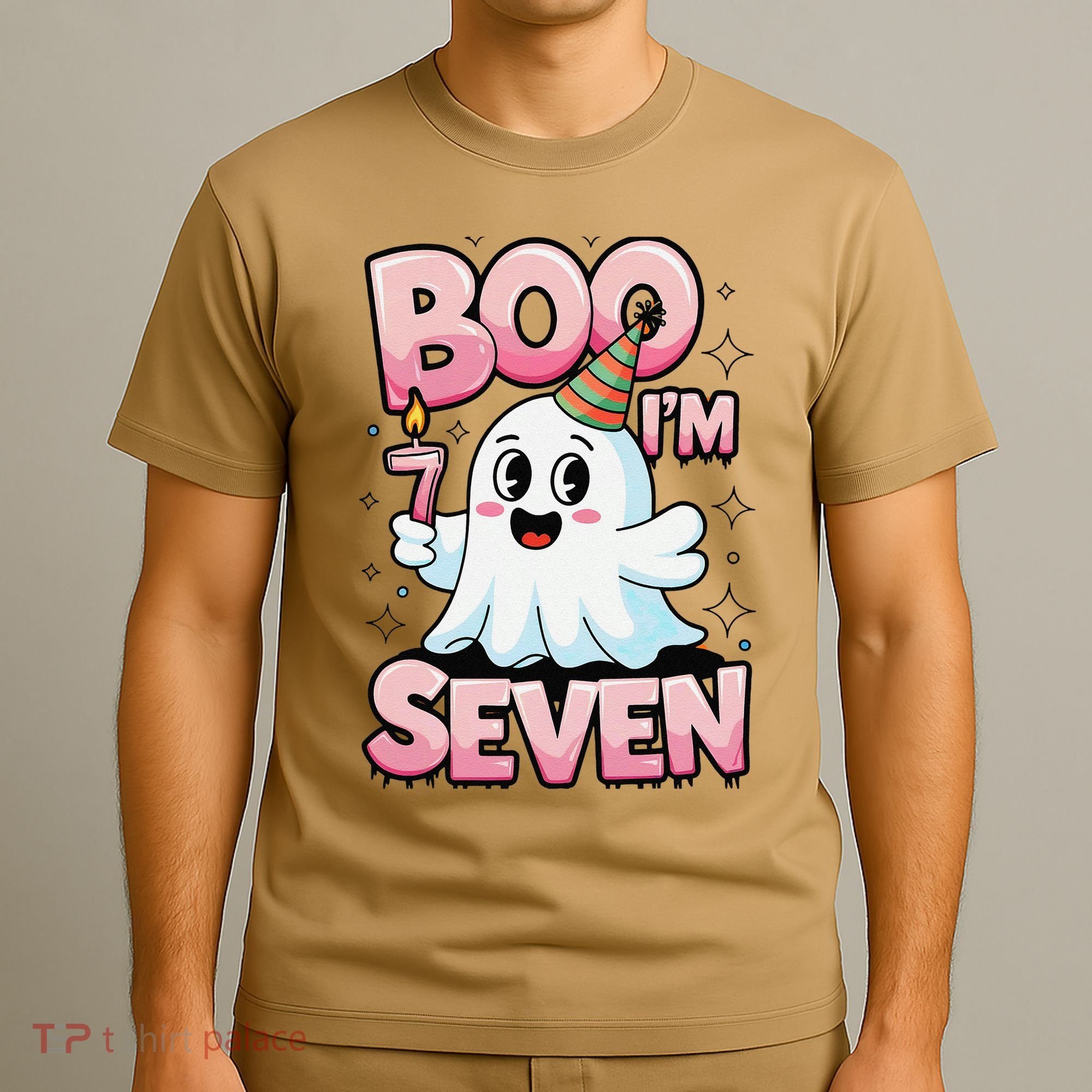 Boo IM Seven Ghost Theme For October T-Shirt