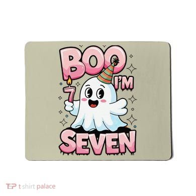 Boo IM Seven Ghost Theme For October Mousepad