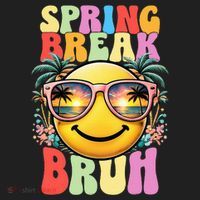 Bruh It's Spring Break Teacher  Beanie thumb 2