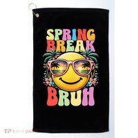 Bruh It's Spring Break Teacher  Golf Towel thumb 0