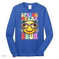 Bruh It's Spring Break Teacher  Long Sleeve Shirt thumb 0