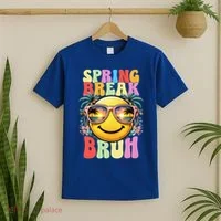 Bruh It's Spring Break Teacher  T-Shirt thumb 2