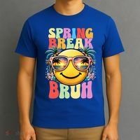 Bruh It's Spring Break Teacher  T-Shirt thumb 3