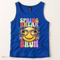 Bruh It's Spring Break Teacher  Tank Top thumb 2