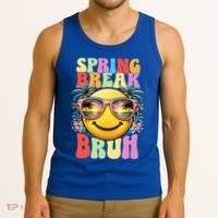 Bruh It's Spring Break Teacher  Tank Top thumb 3