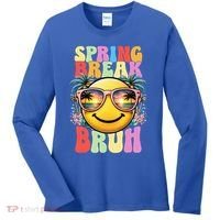 Bruh It's Spring Break Teacher  Women's Long Sleeve Shirt thumb 0