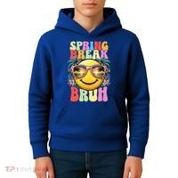 Bruh It's Spring Break Teacher  Kids Hoodie thumb 4