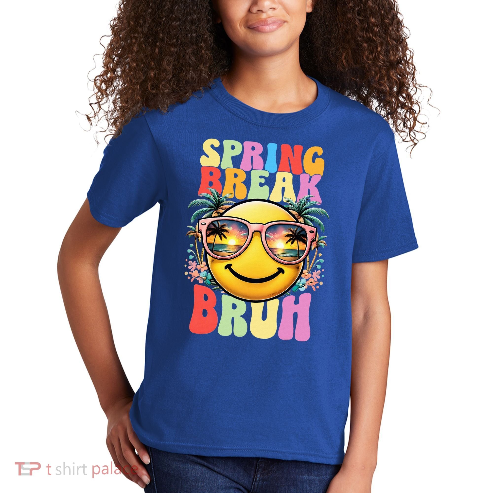 Bruh It's Spring Break Teacher  Kids T-Shirt