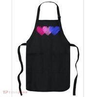 Bisexual Flag Hearts Love LGBT Bi Pride Apron thumb 0