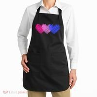 Bisexual Flag Hearts Love LGBT Bi Pride Apron thumb 2