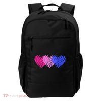 Bisexual Flag Hearts Love LGBT Bi Pride Backpack thumb 0