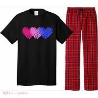 Bisexual Flag Hearts Love LGBT Bi Pride Pajama Set thumb 0