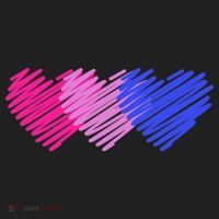 Bisexual Flag Hearts Love LGBT Bi Pride Hat thumb 2