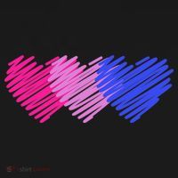 Bisexual Flag Hearts Love LGBT Bi Pride Toddler T-Shirt thumb 4