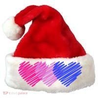 Bisexual Flag Hearts Love LGBT Bi Pride Santa Hat thumb 0