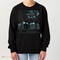Bigfoot In The Forest Hiding Under The Moon Women's Sweatshirt thumb 0