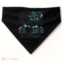 Bigfoot In The Forest Hiding Under The Moon USA-Made Doggie Bandana thumb 0