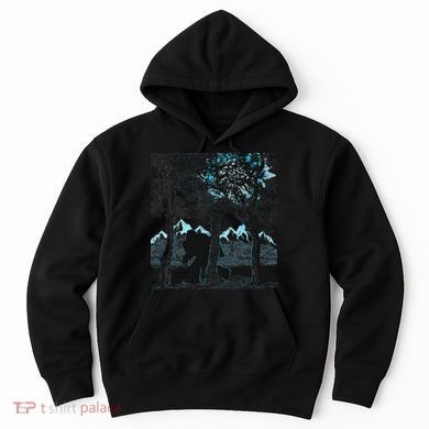 Bigfoot In The Forest Hiding Under The Moon Hoodie
