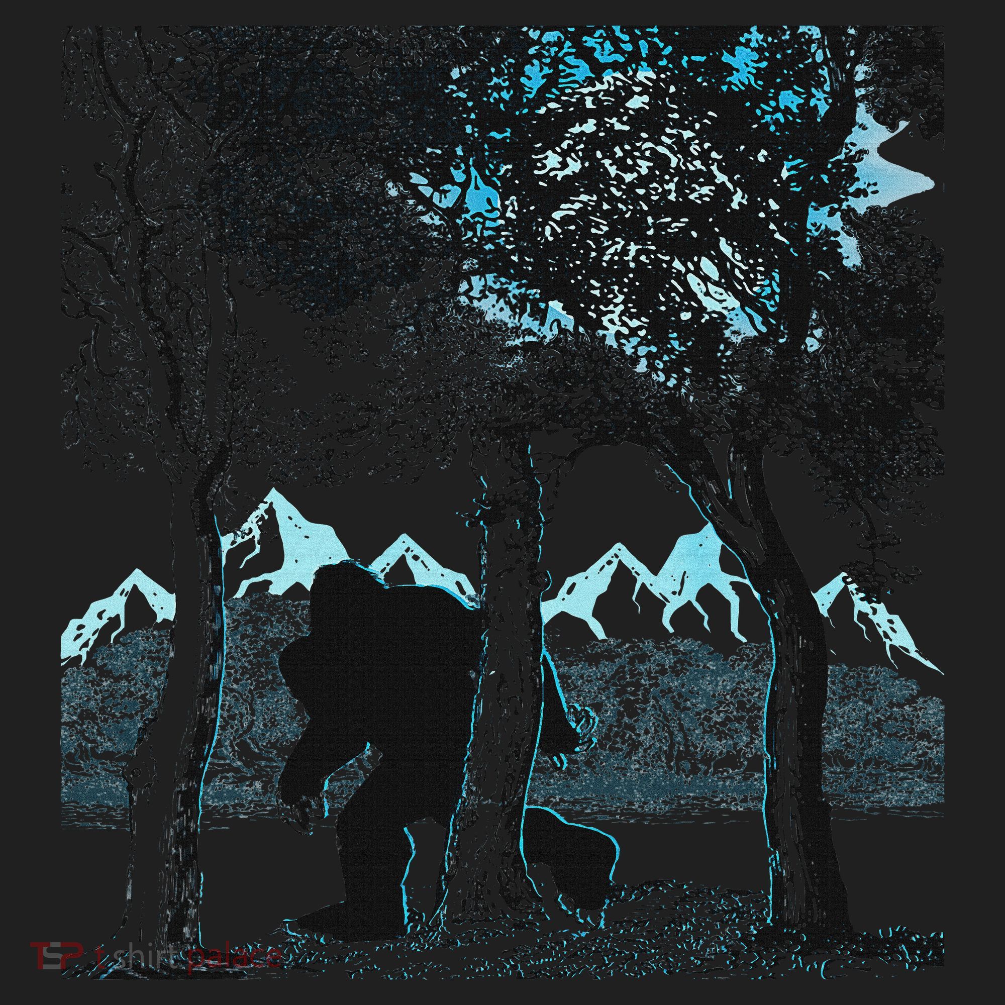 Bigfoot In The Forest Hiding Under The Moon Beanie