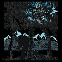Bigfoot In The Forest Hiding Under The Moon Mousepad thumb 1