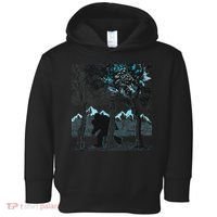 Bigfoot In The Forest Hiding Under The Moon Toddler Hoodie thumb 0