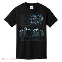 Bigfoot In The Forest Hiding Under The Moon Kids T-Shirt thumb 0
