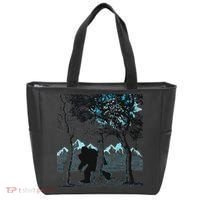 Bigfoot In The Forest Hiding Under The Moon Tote Bag thumb 0