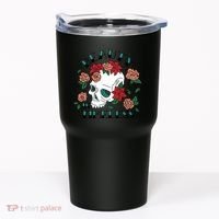 Beauty Is Timeless Skull Floral Tumbler thumb 0