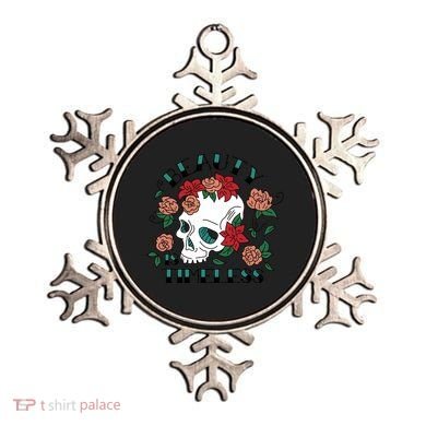 Beauty Is Timeless Skull Floral Ornament