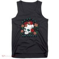 Beauty Is Timeless Skull Floral Tank Top thumb 0